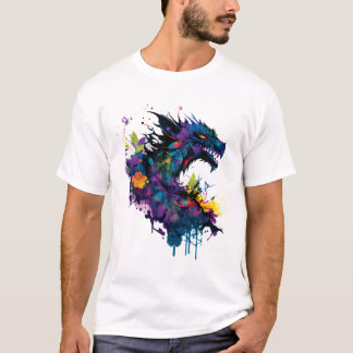Camiseta Arte de Dragón Genial
