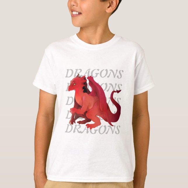 Camiseta Arte de dragones (Anverso)