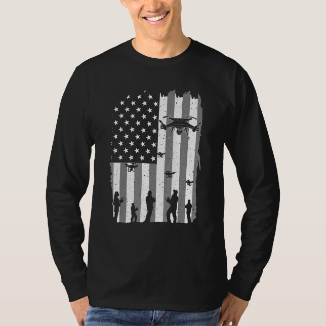 Camiseta Arte De Drones Para Hombres Mujeres Piloto De Dron (Anverso)