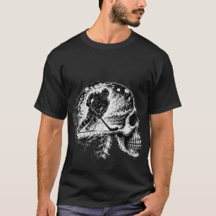 Camiseta Arte de Duelo de Hockey de Cráneo