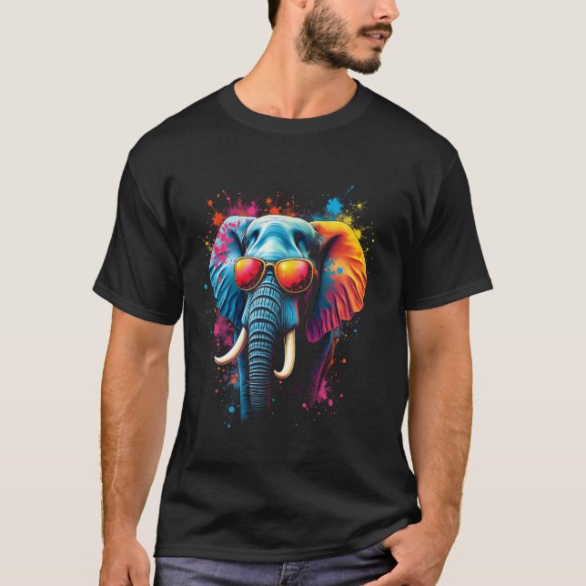 Camiseta Arte de elefante (Anverso)