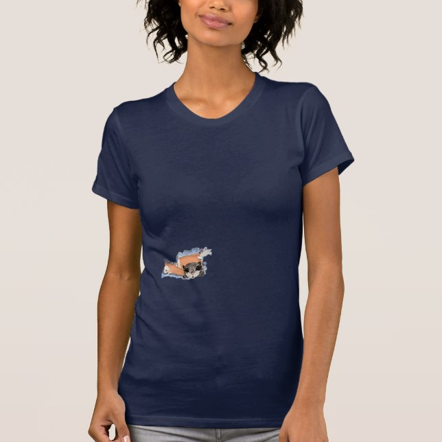 Camiseta Arte de encargo de la ardilla de vuelo (Anverso)