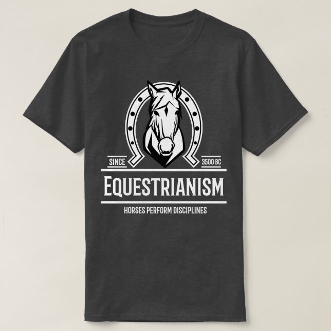 Camiseta Arte de equitación (Diseño del anverso)
