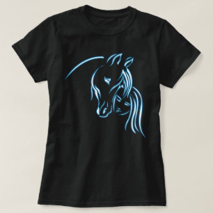 Camiseta Arte de equitación para caballo y niña mujeres niñ