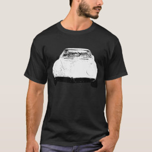 Camiseta Arte de Esbozo Pontiac Banshee de 1964