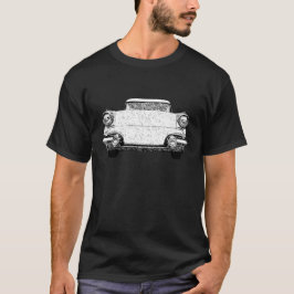 Camiseta Arte de Esbozo Pontiac Chieftain 1957