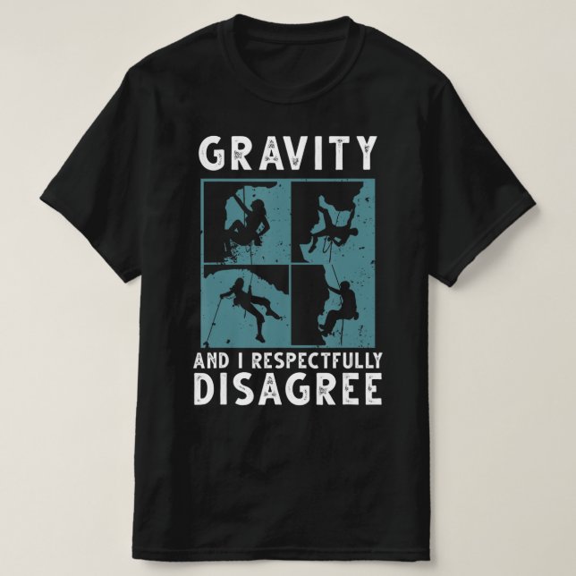 Camiseta Arte De Escalada De Rock Divertido Para Hombres Mu (Diseño del anverso)