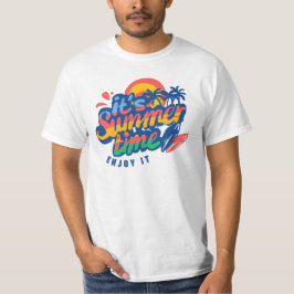 Camiseta Arte de escritura a mano de verano