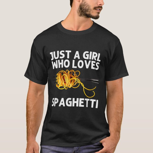 Camiseta Arte de espaguetis genial para chicas mujeres comi (Anverso)