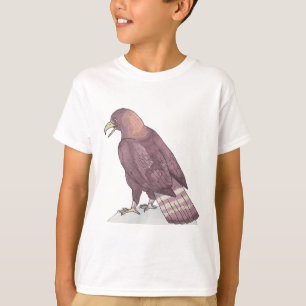 Camiseta arte de especie de ave acuarela de águila real