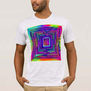 Camiseta Arte de Espectro de Neón Abstracto Colorido