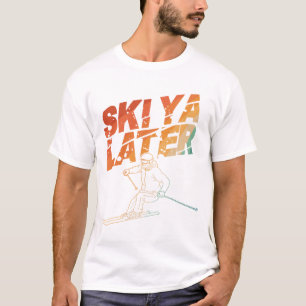 Camiseta Arte De Esquí Para Hombres Mujeres Nieve Esquiando