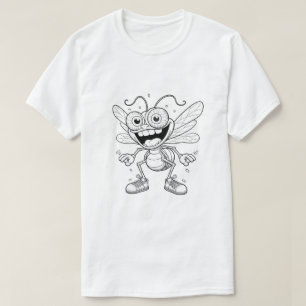 Camiseta Arte de estilo de abeja de dibujos animados creati