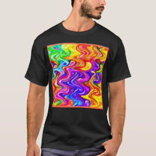 Camiseta Arte de estilo de patrón vibrante