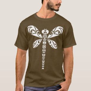 Camiseta Arte de estilo de tatuaje tribal blanco