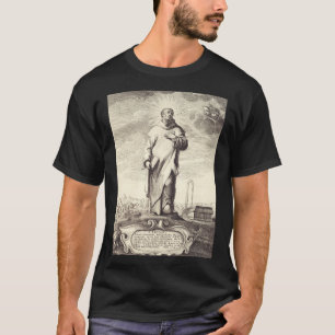 Camiseta Arte de estilo grabado antiguo de San Bruno de Col