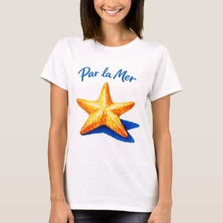 Camiseta Arte de Estrella de Mar en Acuarela Costera 'Par L