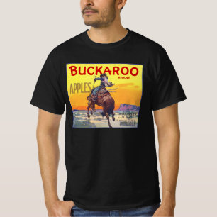 Camiseta Arte de etiqueta de caja de frutas vintage, manzan