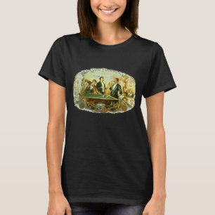 Camiseta Arte de etiqueta de cigarro vintage, Club Friends 