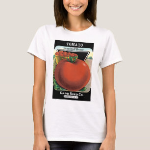 Camiseta Arte de etiqueta de paquete de semillas antiguas,