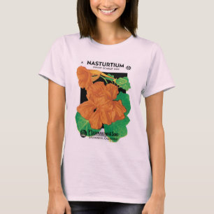 Camiseta Arte de etiqueta de paquete de semillas vintage, f
