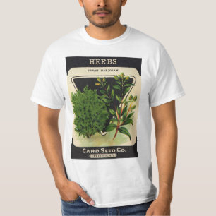 Camiseta Arte de etiqueta de paquete de semillas vintage hi