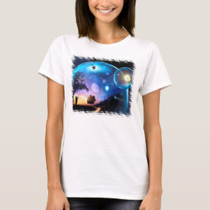 Camiseta Arte de exploración espacial Nave espacial Voyager