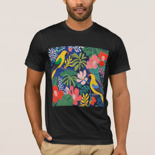 Camiseta Arte de expresionismo moderno en los jardines trop
