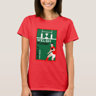 Camiseta Arte de fanáticos de Rugby Wales
