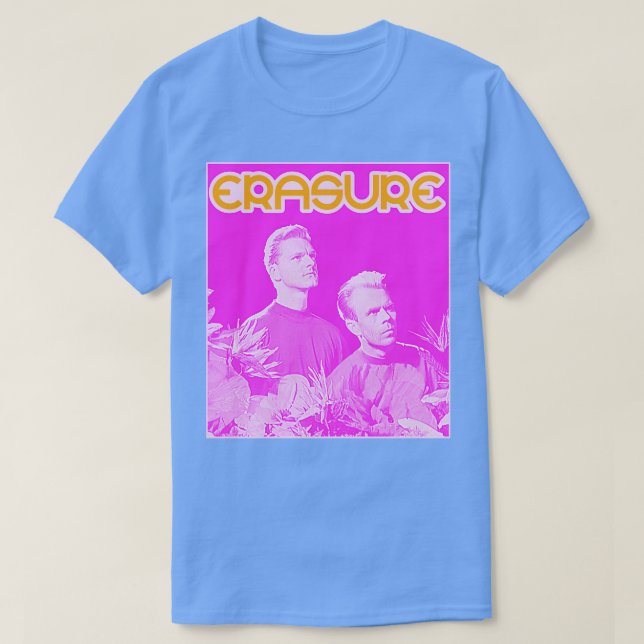 Camiseta Arte de fanáticos retro de sintetizador de Erasure (Diseño del anverso)