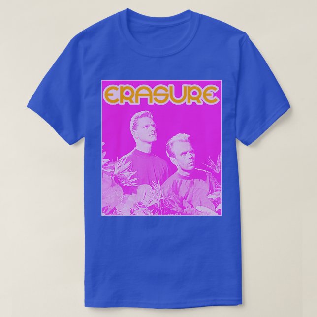 Camiseta Arte de fanáticos retro de sintetizador de Erasure (Diseño del anverso)