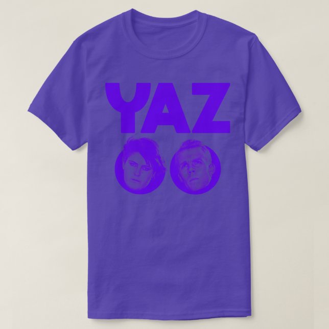 Camiseta Arte de fans del sintetismo de los años 80 en Yazo (Diseño del anverso)