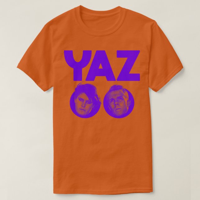 Camiseta Arte de fans del sintetismo de los años 80 en Yazo (Diseño del anverso)