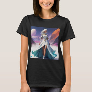 Camiseta Arte de fantasía de ciencia ficción | Heroína en p