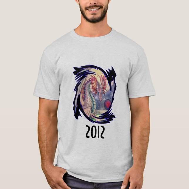 Camiseta Arte de fantasía del año del dragón 2012 (Anverso)
