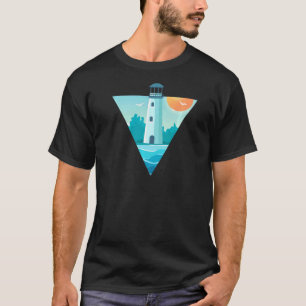 Camiseta Arte de faro para capitanes marineros dueños de ba