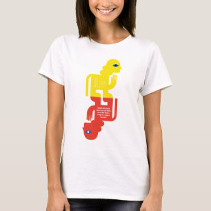 Camiseta Arte de Figura Latina del Enigma de la Esfinge