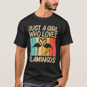 Camiseta Arte De Flamingo Cuto Para Chicas Niños Ani De Páj