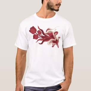 Camiseta Arte de FLOR ABSTRACTA Expresión Artística