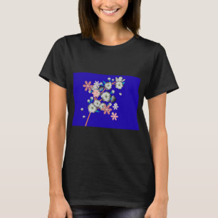 Camiseta Arte de Flor Cósmica Galaxia Nebulosa - Etéreo 
