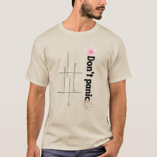 Camiseta Arte de Flor de Cerezo con Calavera Rosa