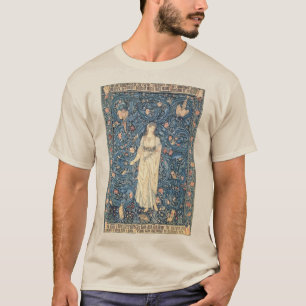 Camiseta Arte de Flora Vintage por William Morris
