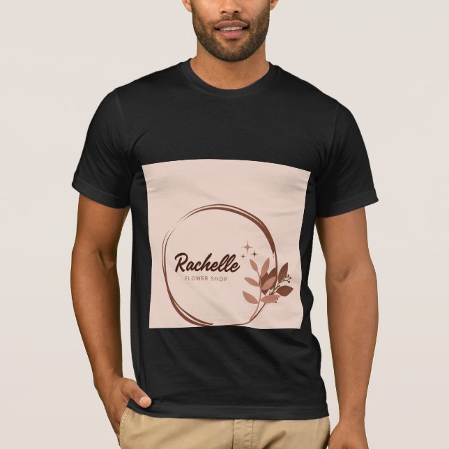 Camiseta Arte de flores lindo (Anverso)