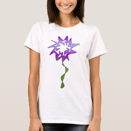 Camiseta Arte de flores púrpura perpetuo