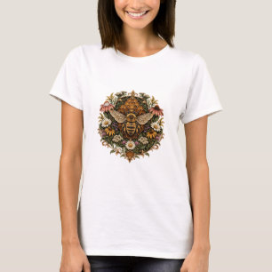 Camiseta Arte de flores silvestres polinizadoras
