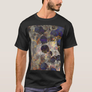 Camiseta Arte de fondo digital de patrón floral / floral