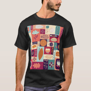 Camiseta Arte de fondo vintage decorativo otoñal