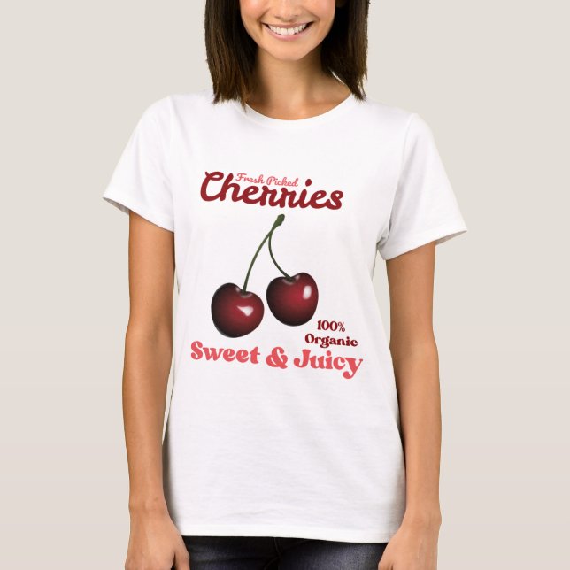 Camiseta Arte de frutas de época (Anverso)