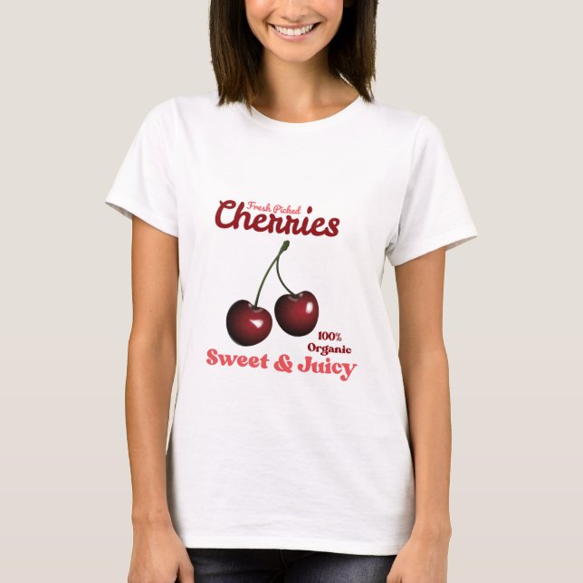 Camiseta Arte de frutas de época (Anverso)