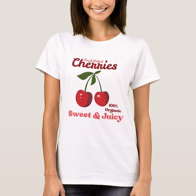 Camiseta Arte de frutas de época (Anverso)